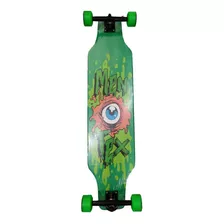 Skate Longboard Mentex 94cm Completo Montado - Eye Verde