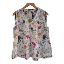 Blusa Flores Cintas