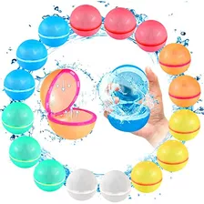 Soppycid Reusable Magnetic Water Balloons, 16 Pack Refi...