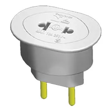 Pino Tomada Adaptador Universal 2p 10a 250v Branco Ilumi