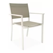 Silla De Aluminio Blanco Y Tela Phifer - Encontralo