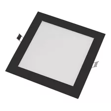 Painel Plafon Preto Luminária Led Quadrado Embutir 25w Cor Branco Frio 6500k 110v/220v