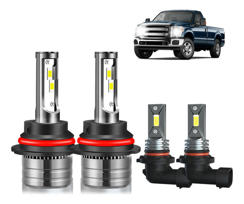 Faro Led Y Bombilla Antiniebla Para Ford F150 F250 1999-04 Ford F-350