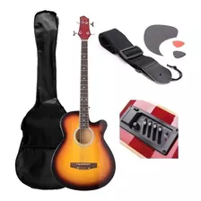 Bajo Electroacústico Con Funda Epic 43 Pulgadas