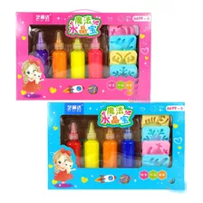 Juguete P Crear Amansalocos De Gel Squishy Magico 4 Colores