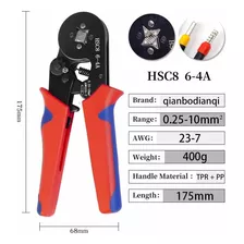 Pinza Crimpeadora De Terminales Tif Puntera Huec 0.25 A 10mm