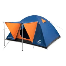 Carpa Yellowstone Iv 4 Pers. Doble Capa Color Azul