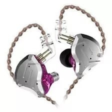 Audífonos In-ear Kz Zs10 Pro With Mic Purple