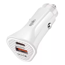 Cargador De Carro Carga Rápida Epik De 20w Tipo Usb Y Tipo C