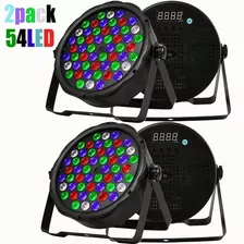 Cañón Led Rgb Rhythm Dmx Multicolor De 54 W, 2 Unidades