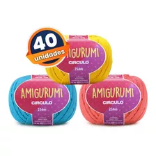 Fio Amigurumi Círculo - Kit 40 Unidades