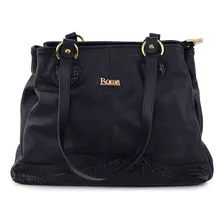 Bolsa Feminina Roma Couro Ombro Preta - 1340