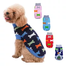 Suéter De Invierno Chaleco Ropa Huesitos Mascotas Gato Perro