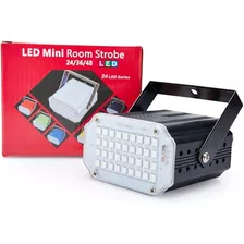 Kit C/3 Minis Led Colorido Room Strobe Para Festa Led