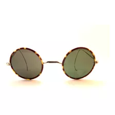 Lentes De Sol Round Coil Café Tortoise Grey Silver England 