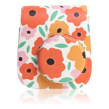 Estuche Instax Mini 12 / Mini 11 / Mini 9 - Orange Flower