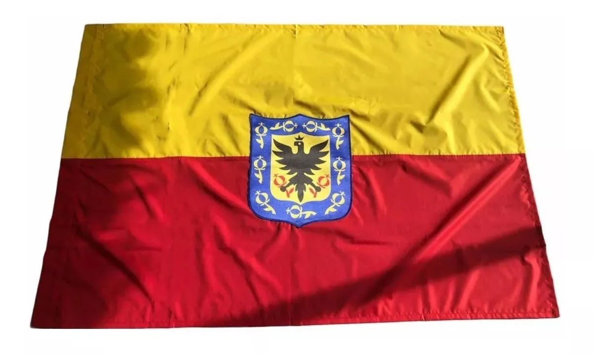 Bandera Capital Bogotá D.c Con Escudo 1mtr X1.5mt Exterior