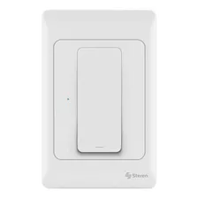 Swiche Sencillo Inalambrico Wi-fi Steren (shome-115) Color Blanco Corriente Nominal 10 A Voltaje Nominal 110v