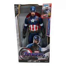 Muñeco Capitan America Articulado Luz Sonido Altern 30cm