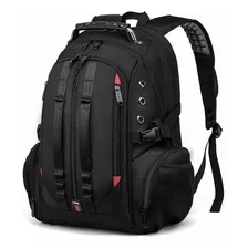 Mochila Executiva Masculina Alça Reforçada Cabo Aço Cadeado Cor Preto