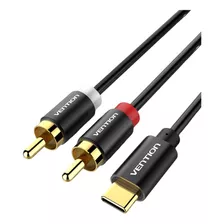 Cable Audio Usb C Calidad Stereo 1m Android Dorado 2 Rca