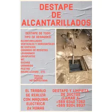 Destapes De Alcantarillados