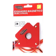 Kit 3 Pçs. Esquadro Magnético 12kg 25lbs Equipa Tools