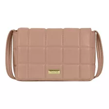 Bolsa Transversal Feminina Modare Ultraconforto Original Cor Nude