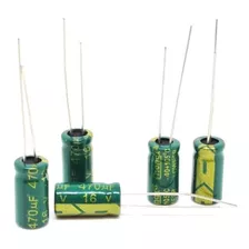 5 Pcs Condensador Electrolitico 470uf 16v 470mf -40+105ºc 