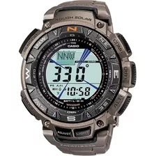 Casio Pro Trek Pag240t-7 Solar Titanio 3 Sensores Reloj Homb