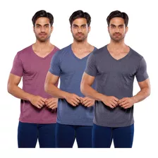 Paquete De 3 Playeras Alfani Cuello V Para Hombre 