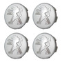 4 Emblemas Troquel Peugeot Aluminio 7 Cm Para Pegar