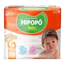 Fralda Hipopó Baby Mega Pacote Tamanho G