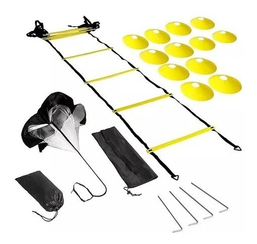 Speed Agilidad Kit De Entrenamiento Escalera + 12 Platos