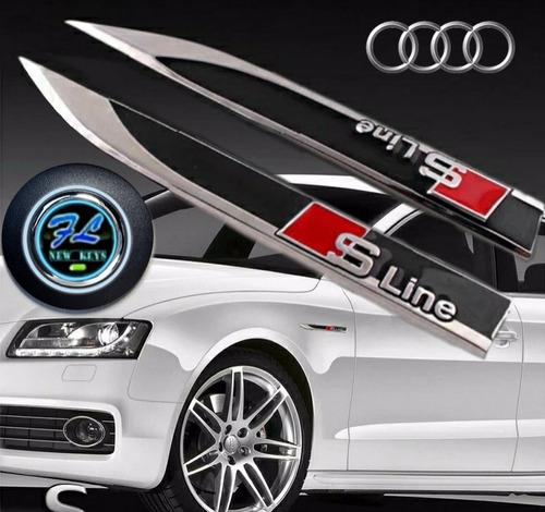 Emblemas Laterales Salpicadero Audi Sline A1,a3,a4,a5,tt Foto 3