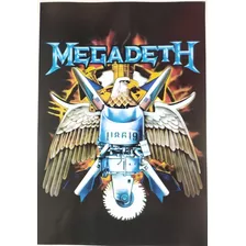 Poster Lamina Megadeth Vintage Decorativo Laser Rock