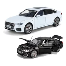 Audi A6l Empresas 1/18 Miniatura Metal Car Con Luz Y Sonido