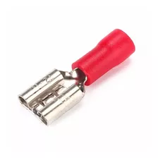 100x Terminal Pre Isolado Femea 0,50 A 1,5mm Vermelho 100pçs