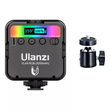 Kit Ulanzi Vl49 Rgb + Suporte Luz De Led Para Fotos Vídeos