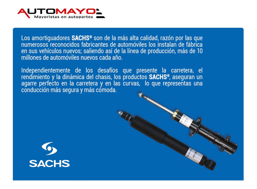 2 Amortiguadores Gas Tra Sachs H3 Hummer 2005-2008 Foto 3