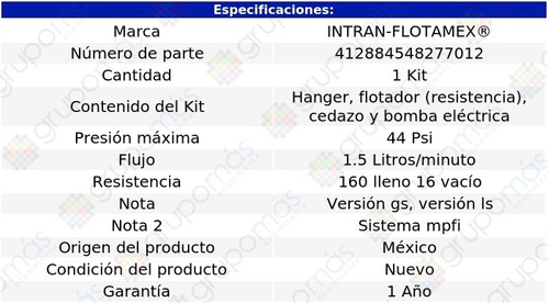 Kit Bomba Gasolina Mercury Grand Marquis V8 4.6l 98 Al 00 Foto 2