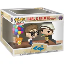 Boneco Funko Pop Disney Carl E Ellie 1152 Up Balao Exclusivo