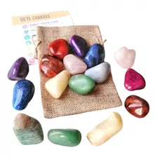 Set Cuarzos Piedras 7 Chakras Kit Sanacion Gemoterapia Reiki