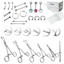 Kit Body Piercing Piercer Completo Iniciante Profissional