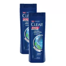 Kit 2 Shampoos Clear Men Anticaspa Ice Cool Menthol 200ml