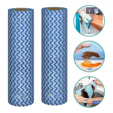 Kit Rolo Pano De Limpeza Multiuso Limpa Tudo Alta Absorção