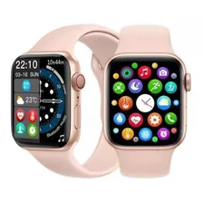 Smartwatch Relógio Inteligente Rosa Pink Feminino Bluetooth 