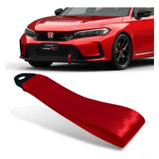 Tow Strap Fita P/ Reboque Celta Golf Polo Civic Vermelho