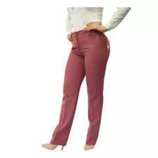 Pantalon De Vestir Mujer Oficina Tiro Alto Platine Original