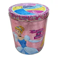 Lata Con Tapa Disney Princesas Ppr Color Rosa